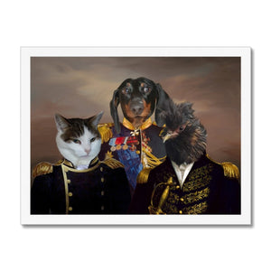 The Brigade: Custom Pet Portrait - Paw & Glory, pawandglory, small dog portrait, pet photo clothing, dog canvas art, personalised pet canvas, minimal dog art, hogwarts dog houses, pet portrait