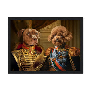 The Brothers In Arms: Custom Pet Portrait - Paw & Glory, pawandglory, the admiral dog portrait, pet photo clothing, custom pet portraits south africa, in home pet photography, aristocrat dog painting, custom pet paintings, pet portrait