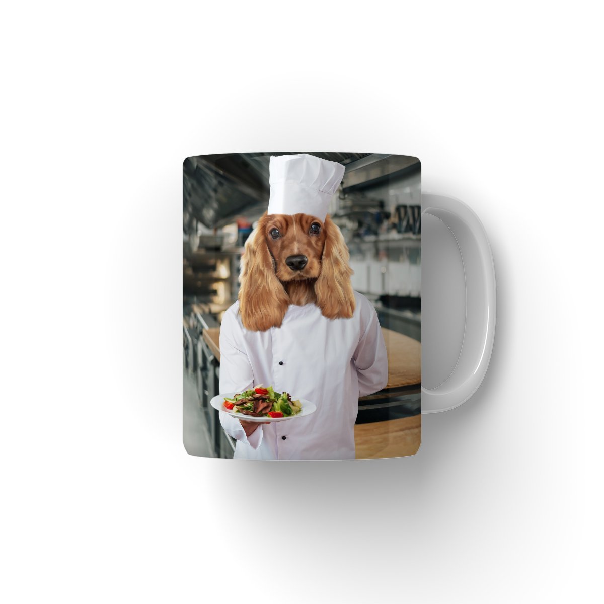 The Chef: Custom Pet Mug - Paw & Glory - #pet portraits# - #dog portraits# - #pet portraits uk#paw and glory, pet portraits Mug,personalized dog mugs, dog and owner mugs, coffee mugs gift, pet mug personalized, pet coffee mugs