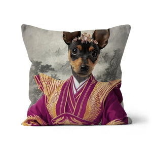 The Chinese Empress: Custom Pet Cushion - Paw & Glory - #pet portraits# - #dog portraits# - #pet portraits uk#paw & glory, custom pet portrait pillow,pet face pillow, dog memory pillow, pet print pillow, custom pillow of your pet, pet custom pillow, print pet on pillow