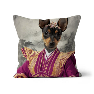 The Chinese Empress: Custom Pet Cushion - Paw & Glory - #pet portraits# - #dog portraits# - #pet portraits uk#pawandglory, pet art pillow,pillows of your dog, dog on pillow, photo pet pillow, custom pillow of pet, dog personalized pillow