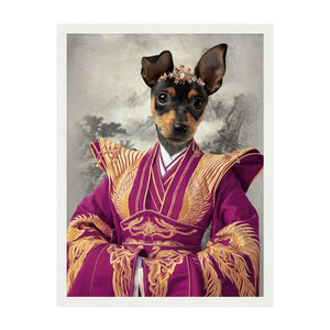 The Chinese Empress: Custom Pet Portrait - Paw & Glory, pawandglory, dog canvas art, for pet portraits, pet portraits leeds, in home pet photography, pet portrait artists near me, dog portraits admiral, pet portrait