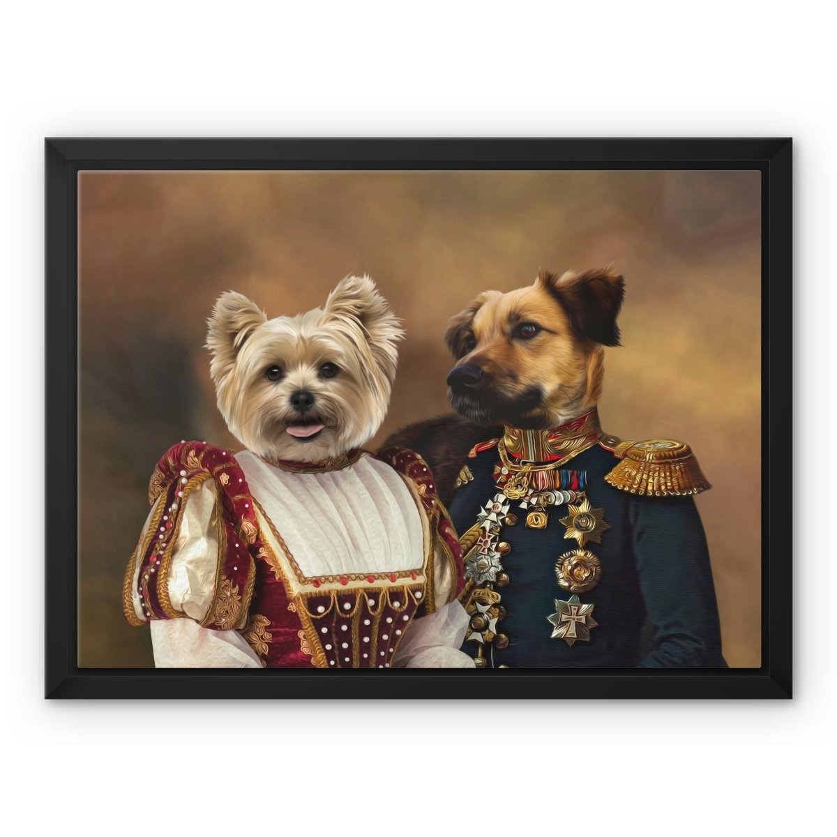 The Classy Pair: Custom Pet Canvas - Paw & Glory - #pet portraits# - #dog portraits# - #pet portraits uk#paw & glory, pet portraits canvas,dog art canvas, dog canvas print, dog canvas painting, pet canvas portrait, pet canvas uk
