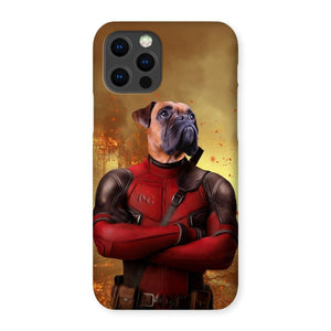 The Deadpawl: Custom Pet Phone Case - Paw & Glory - pawandglory, Pet Portraits phone case, iphone 11 case dogs, personalized dog phone case, personalised pet phone case, personalized puppy phone case, dog portrait phone case, custom dog phone case,