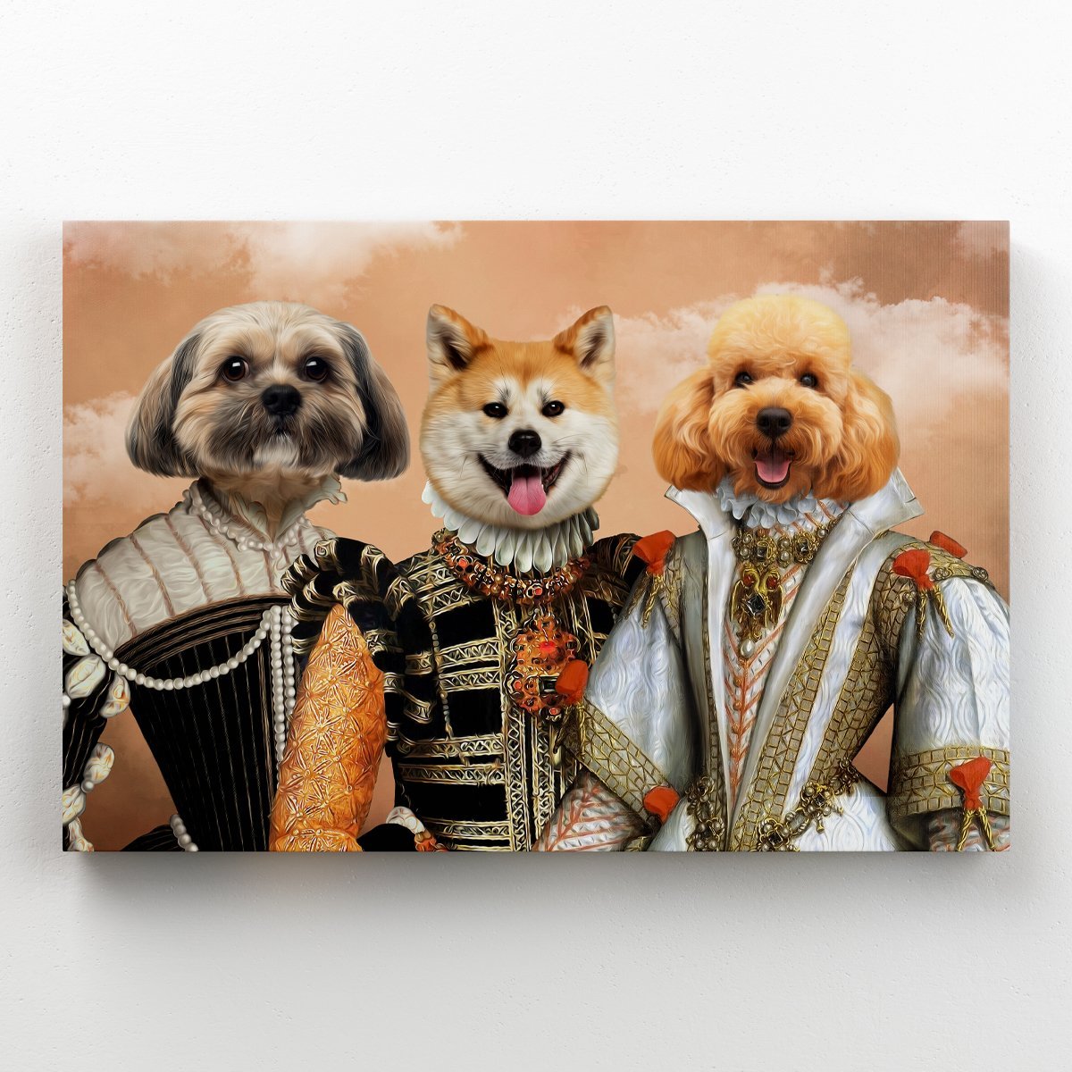 The Dignified 3: Custom Pet Canvas - Paw & Glory - #pet portraits# - #dog portraits# - #pet portraits uk#paw and glory, custom pet portrait canvas,dog photo on canvas, pet picture on canvas, personalised pet canvas, the pet on canvas, pet on canvas uk