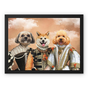 The Dignified 3: Custom Pet Canvas - Paw & Glory - #pet portraits# - #dog portraits# - #pet portraits uk#paw & glory, pet portraits canvas,the pet canvas, canvas of your pet, custom pet canvas, dog art canvas, pet canvas portrait