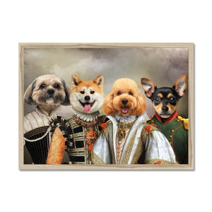 The Dignified 4: Custom Pet Portrait - Paw & Glory, pawandglory, drawing dog portraits, nasa dog portrait, dog canvas art, nasa dog portrait, custom pet paintings, dog portraits singapore, pet portrait