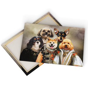 The Dignified 5: Custom Pet Canvas - Paw & Glory - #pet portraits# - #dog portraits# - #pet portraits uk#paw & glory, custom pet portrait canvas,pet canvas uk, canvas dog painting, pet custom canvas, pet canvas portraits, pet on a canvas