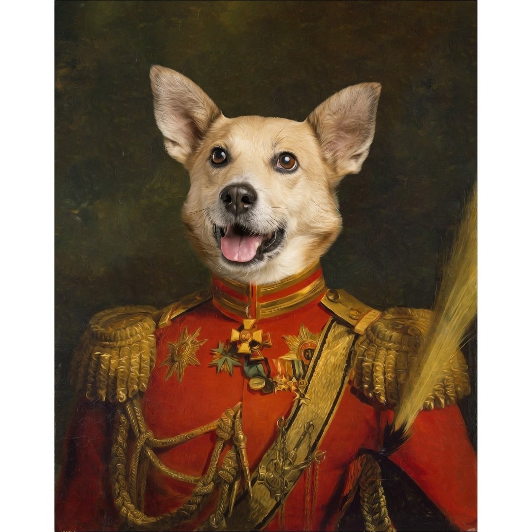 The Duke Digital Portrait - Paw & Glory, pawandglory, nasa dog portrait, in home pet photography, draw your pet portrait, pet portraits leeds, custom pet painting, pet portrait