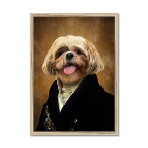 The Earl: Custom Framed Pet Portrait - Paw & Glory, pawandglory, drawing dog portraits, nasa dog portrait, dog canvas art, nasa dog portrait, custom pet paintings, dog portraits singapore, pet portrait