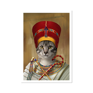 The Egyptian Queen: Custom Pet Portrait - Paw & Glory, pawandglory, nasa dog portrait, dog portraits admiral, hogwarts dog houses, best dog artists, hogwarts dog houses, aristocrat dog painting, pet portrait