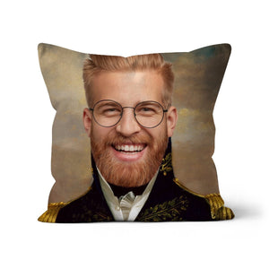 The General: Custom Male Throw Pillow - Paw & Glory - #pet portraits# - #dog portraits# - #pet portraits uk#pawandglory, pet art pillow,custom pillow of your pet, dog personalized pillow, custom pillow cover, dog shaped pillows, dog pillows personalized