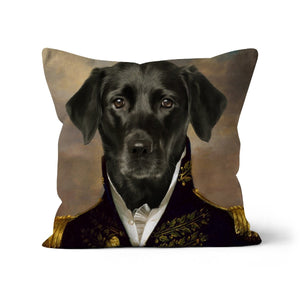The General: Custom Pet Throw Pillow - Paw & Glory - #pet portraits# - #dog portraits# - #pet portraits uk#paw and glory, pet portraits cushion,personalised dog pillows, dog photo on pillow, pillow with dogs face, dog pillow cases, pillow custom, pet custom pillow