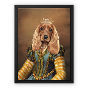 The Pearl Princess: Custom Pet Canvas - Paw & Glory - #pet portraits# - #dog portraits# - #pet portraits uk#paw and glory, pet portraits canvas,the pet canvas, personalized pet canvas, pet art canvas, pet photo canvas, my pet canvas blanket
