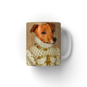 The Princess - Custom Pet Mug - Paw & Glory - #pet portraits# - #dog portraits# - #pet portraits uk#paw and glory, custom pet portrait Mug,mug with dogs face on it, dog picture mug, dog coffee mugs personalized, put your pet on a mug, personalized pet coffee mugs
