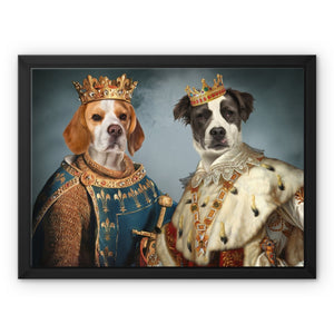 The Rulers: Custom 2 Pet Canvas - Paw & Glory - #pet portraits# - #dog portraits# - #pet portraits uk#paw & glory, pet portraits canvas,pet art canvas, custom dog canvas, dog pictures on canvas, dog canvas print, personalized pet canvas