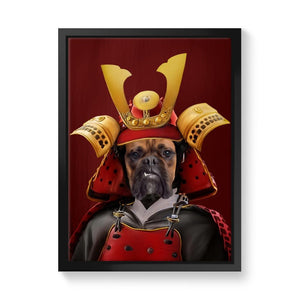 The Samurai: Custom 1 Pet Canvas - Paw & Glory - #pet portraits# - #dog portraits# - #pet portraits uk#paw and glory, custom pet portrait canvas,dog canvas custom, personalized pet canvas, personalized pet canvas art, custom dog canvas art, canvas of your dog