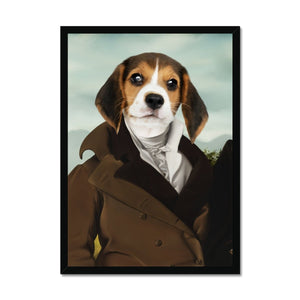 The Scholar: Custom Pet Portrait - Paw & Glory, paw and glory, your dog in a painting, pet portrait websites, animals in uniform, pet paintings royal, pet portrait gift, dog artworks, pet portraits