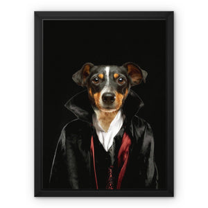 The Vampire: Custom Pet Canvas - Paw & Glory - #pet portraits# - #dog portraits# - #pet portraits uk#pawandglory, pet art canvas,dog pictures on canvas, canvas dog blanket, dog wall art canvas, custom dog canvas art, dog canvas print