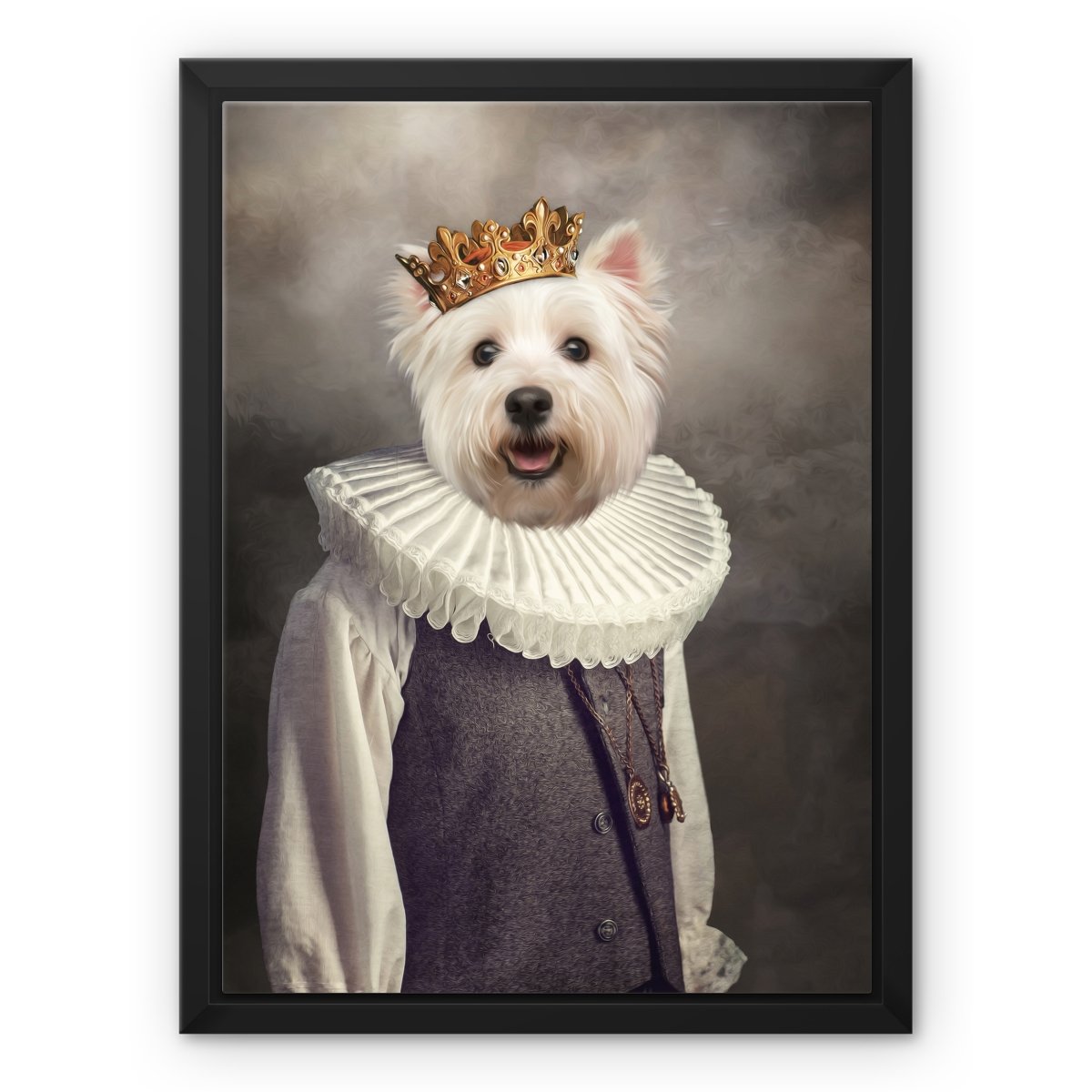 The Young Prince: Custom Pet Canvas - Paw & Glory - #pet portraits# - #dog portraits# - #pet portraits uk#paw and glory, pet portraits canvas,personalized dog canvas, canvas of my dog, personalized dog canvas print, custom canvas dog prints, custom pet canvas portraits