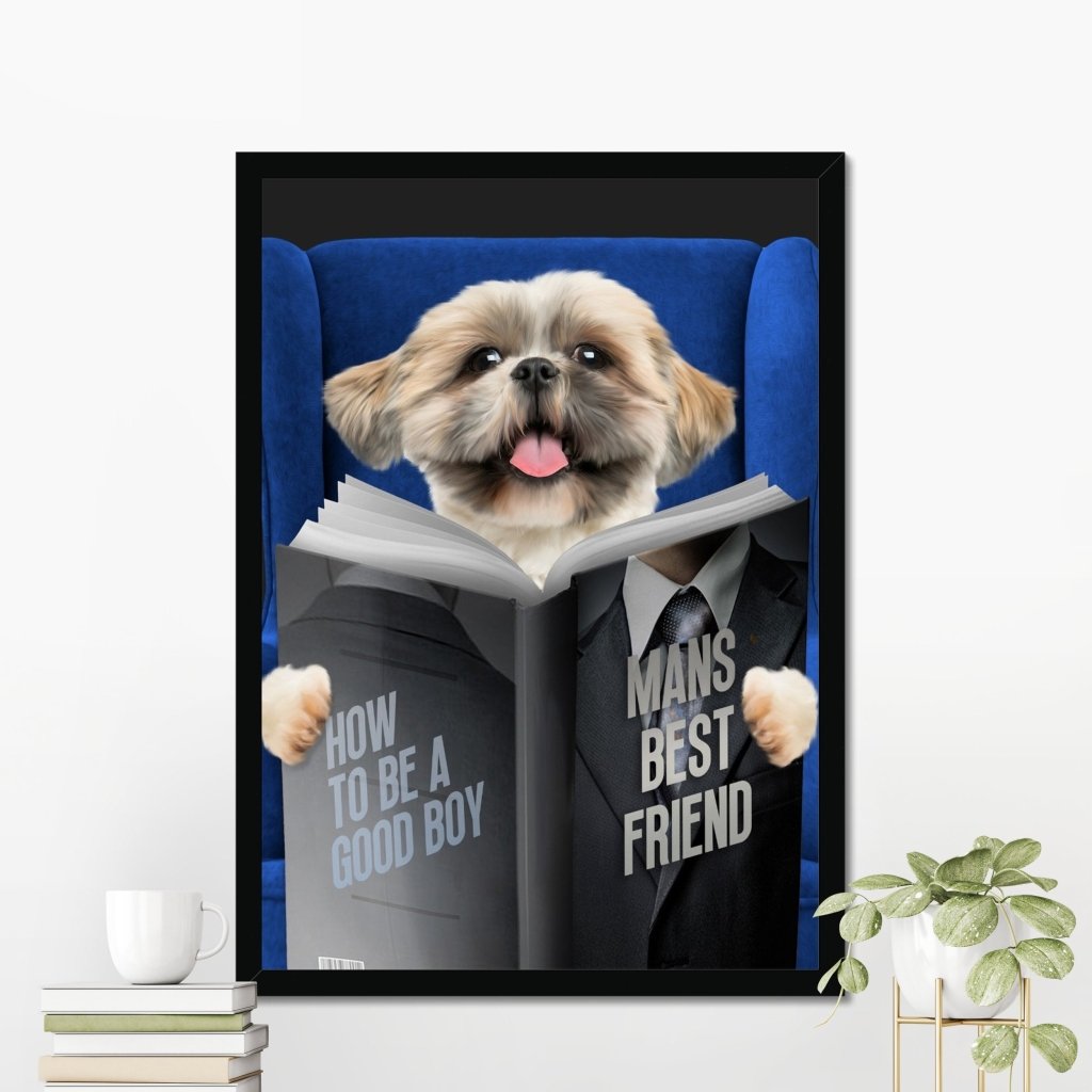 Pet Reading A Book: Custom Pet
