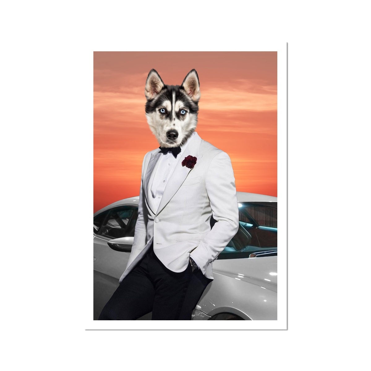 Pet Portraits | 007 (James Bond Inspired): Custom Pet Poster | Paw & Glory