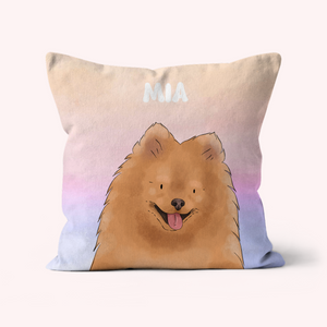 Paw & Glory, pawandglory, pet picture on pillow, customized throw pillows, portrait pillow, pillow custom, customized throw pillows, dog personalized pillow, Pet Portrait cushion,