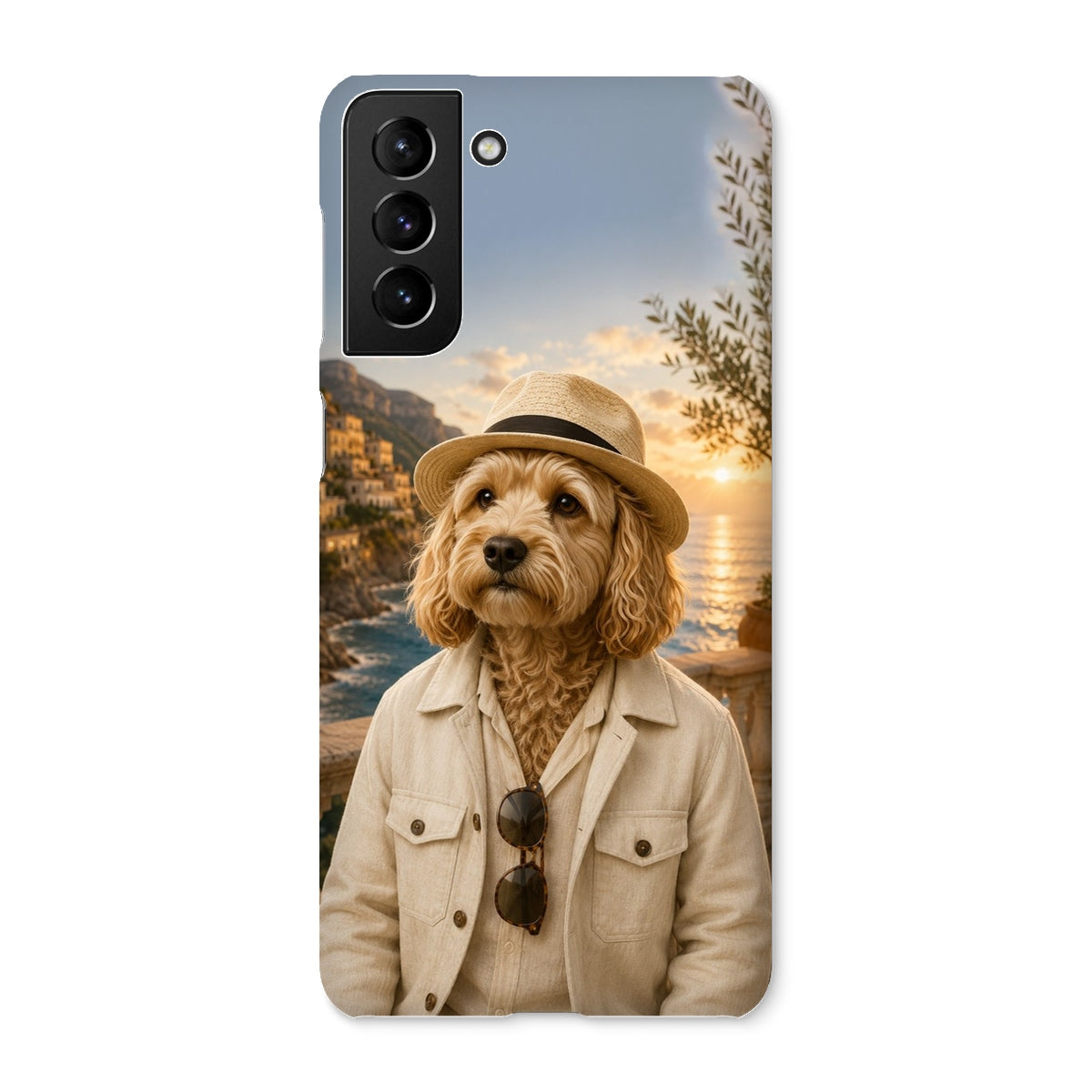 Pet Portraits | Amalfi Honeymoon Gent: Custom Pet Phone Case | Paw & Glory