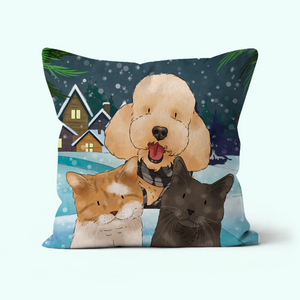 Paw & Glory, paw and glory, pillow personalized, portrait pillow, custom printed pillows, pillow custom, custom animal pillow, print pillows, Pet Portraits cushion,