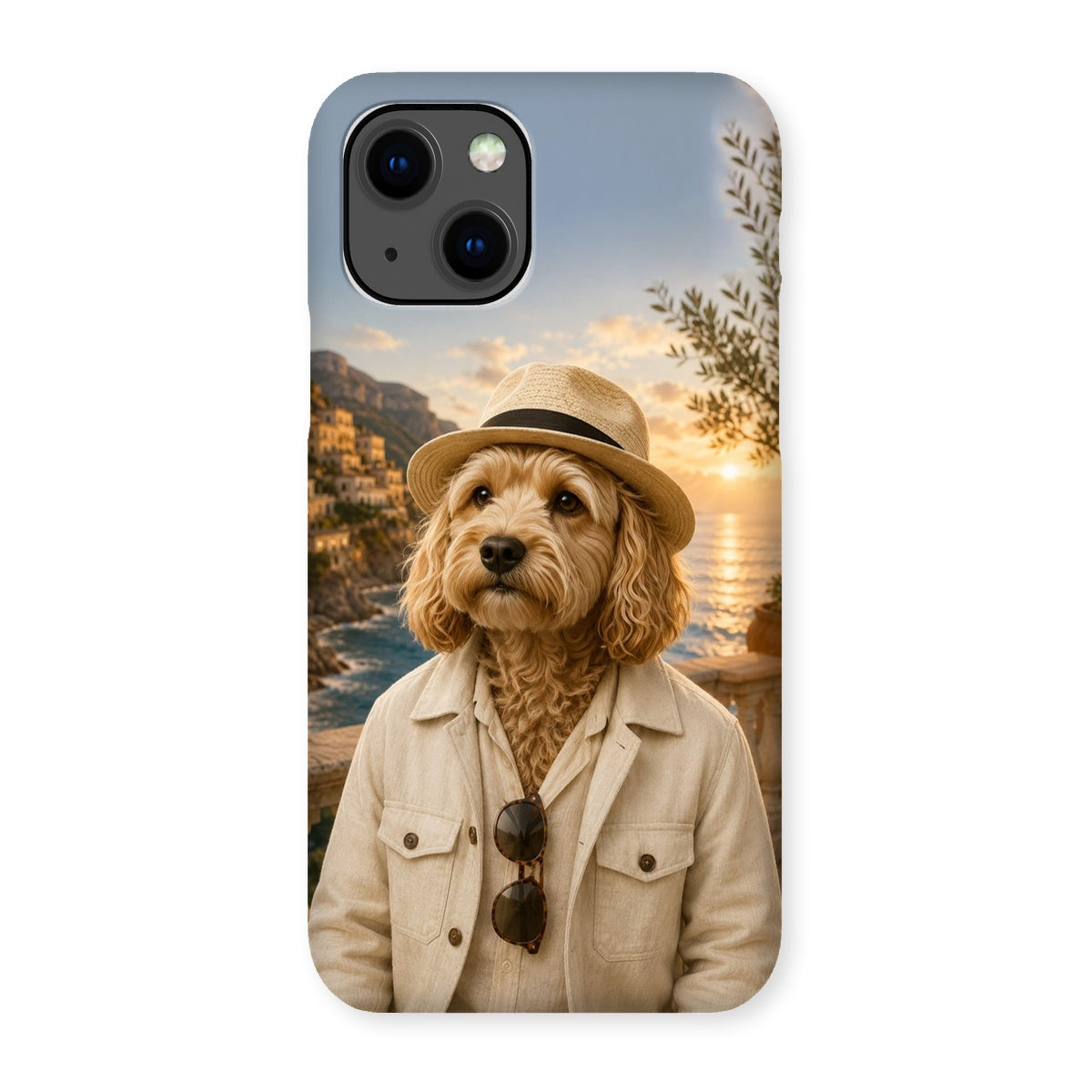 Pet Portraits | Amalfi Honeymoon Gent: Custom Pet Phone Case | Paw & Glory