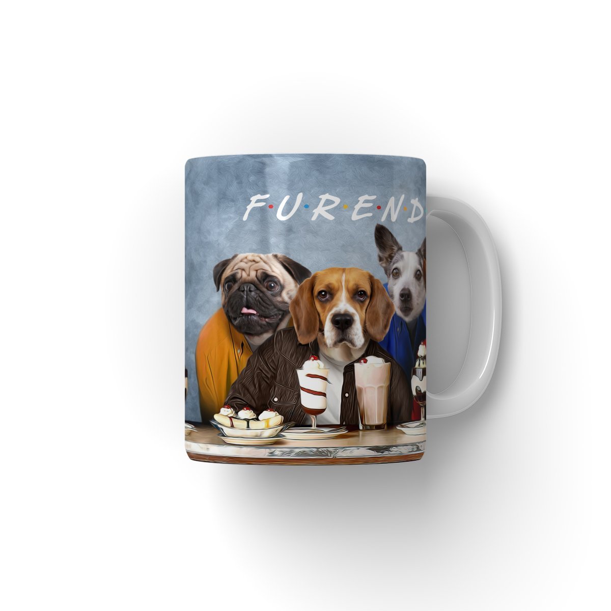 Pet Portraits | 4 Furends: Custom Pet Coffee Mug | Paw & Glory