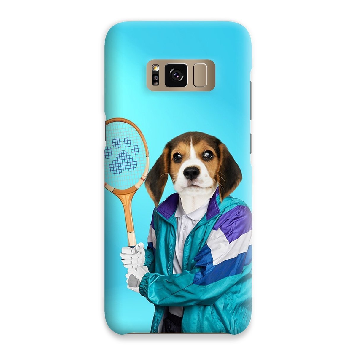Pet Portraits | 80s Tennis Champ: Custom Pet Phone Case | Paw & Glory