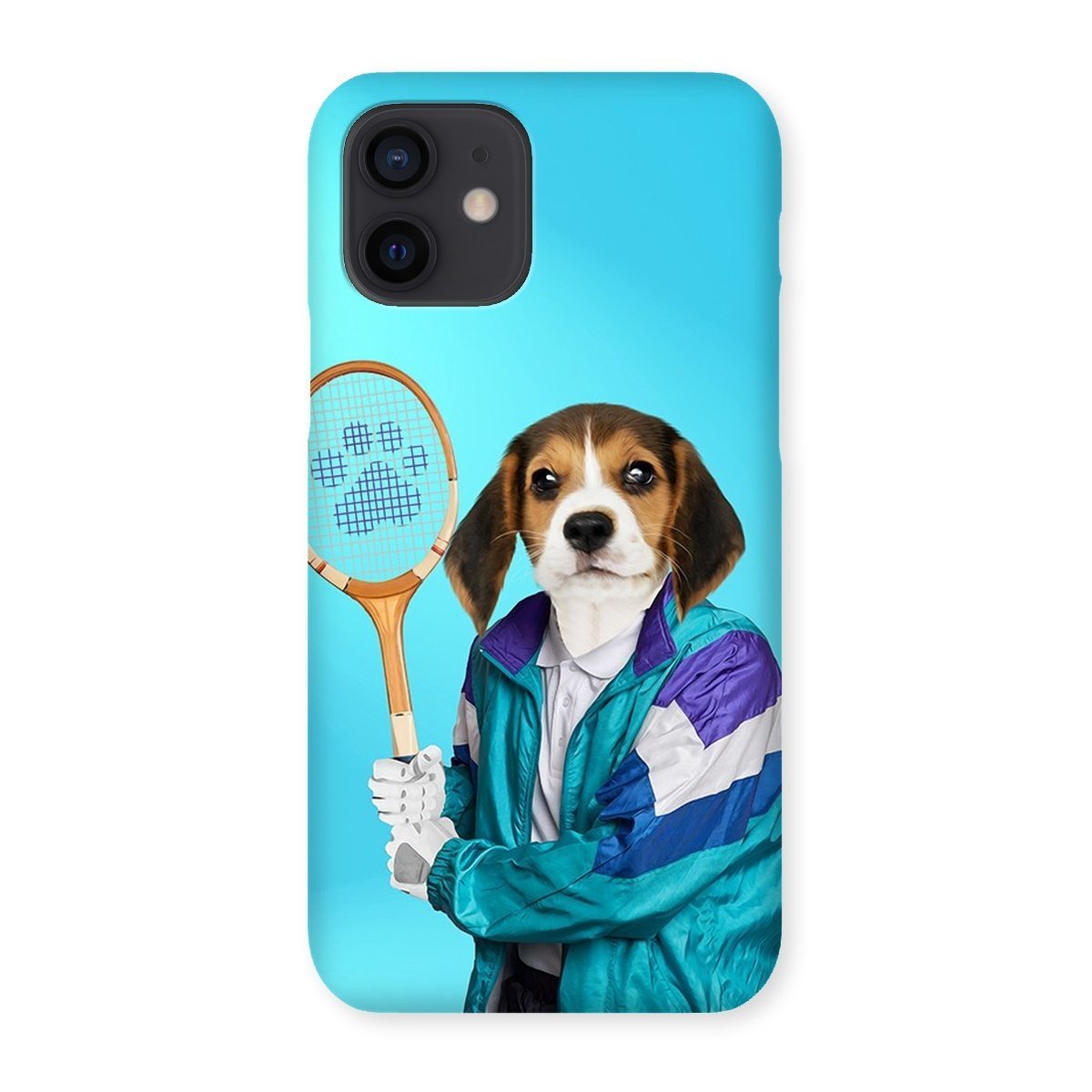 Pet Portraits | 80s Tennis Champ: Custom Pet Phone Case | Paw & Glory
