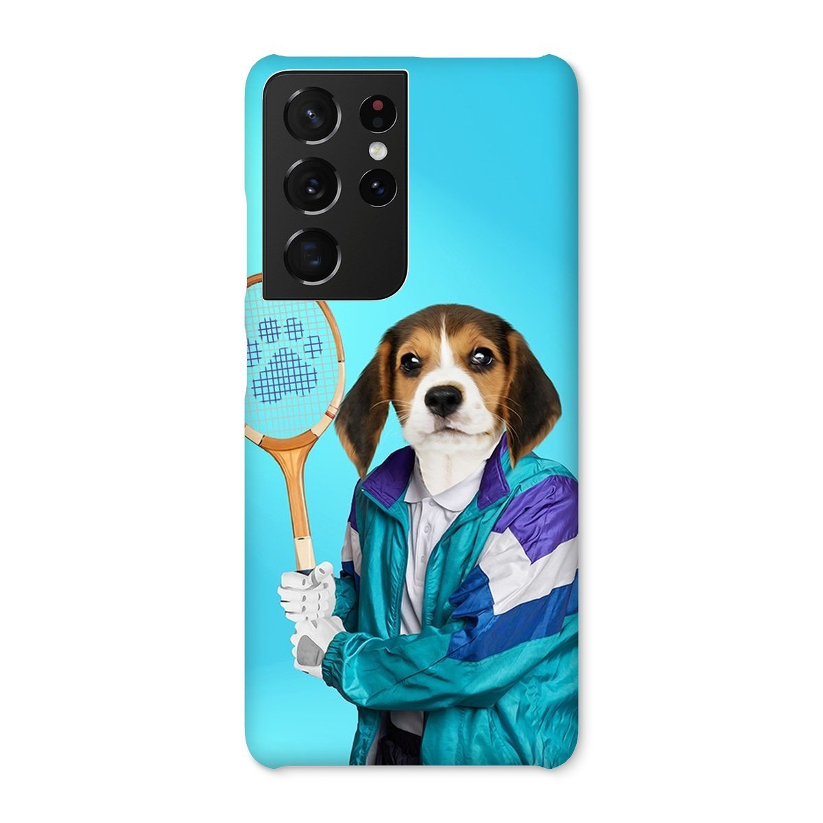 Pet Portraits | 80s Tennis Champ: Custom Pet Phone Case | Paw & Glory