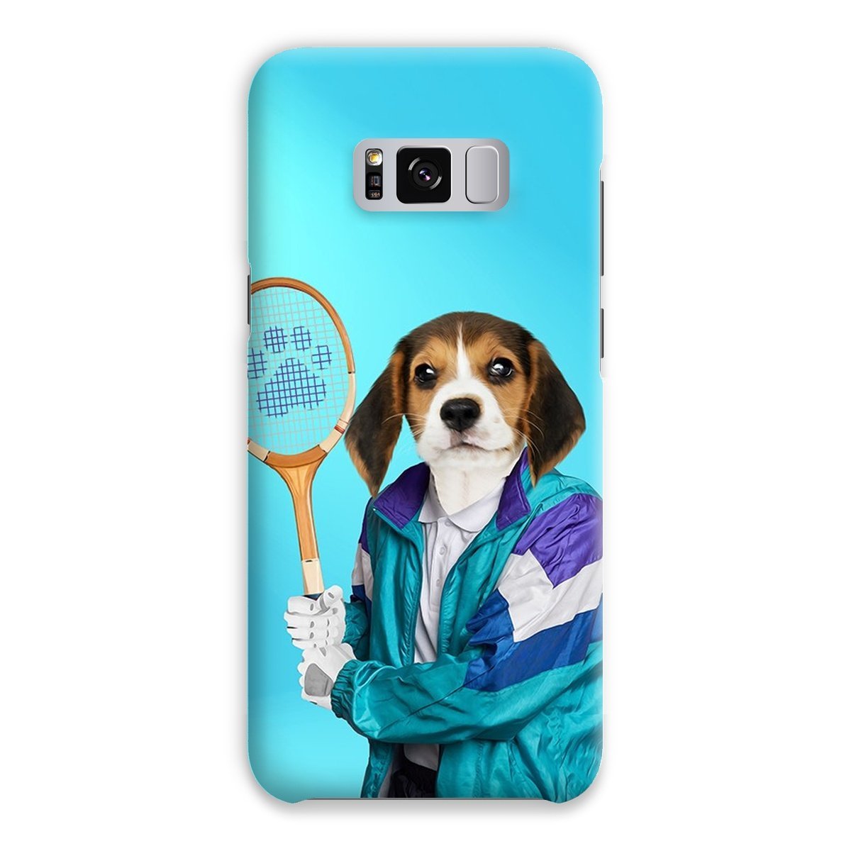 Pet Portraits | 80s Tennis Champ: Custom Pet Phone Case | Paw & Glory