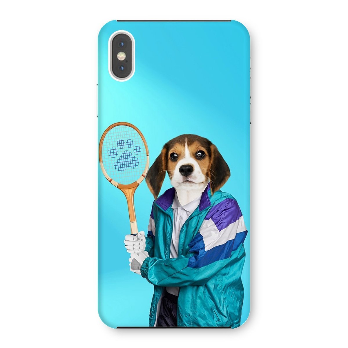 Pet Portraits | 80s Tennis Champ: Custom Pet Phone Case | Paw & Glory
