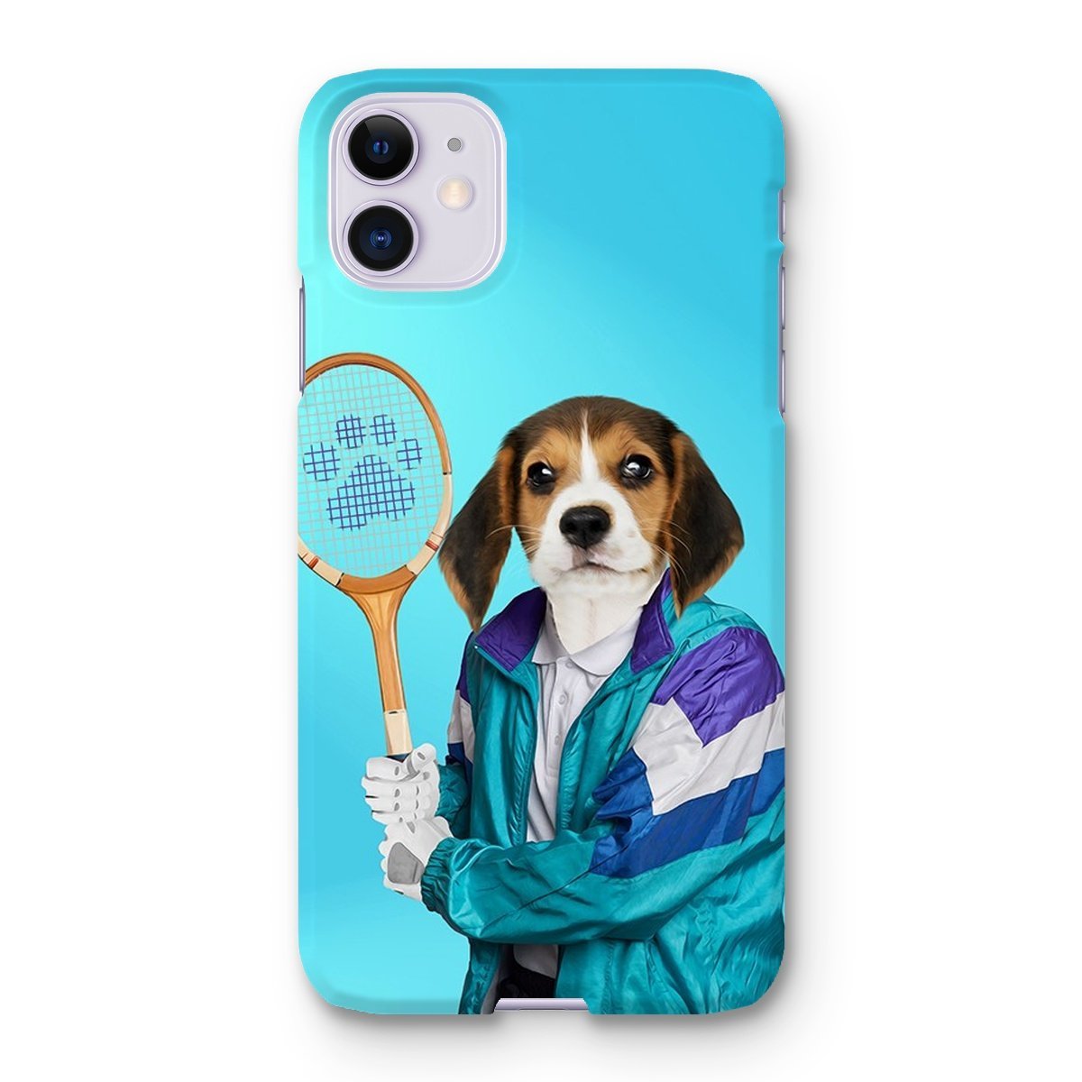 Pet Portraits | 80s Tennis Champ: Custom Pet Phone Case | Paw & Glory