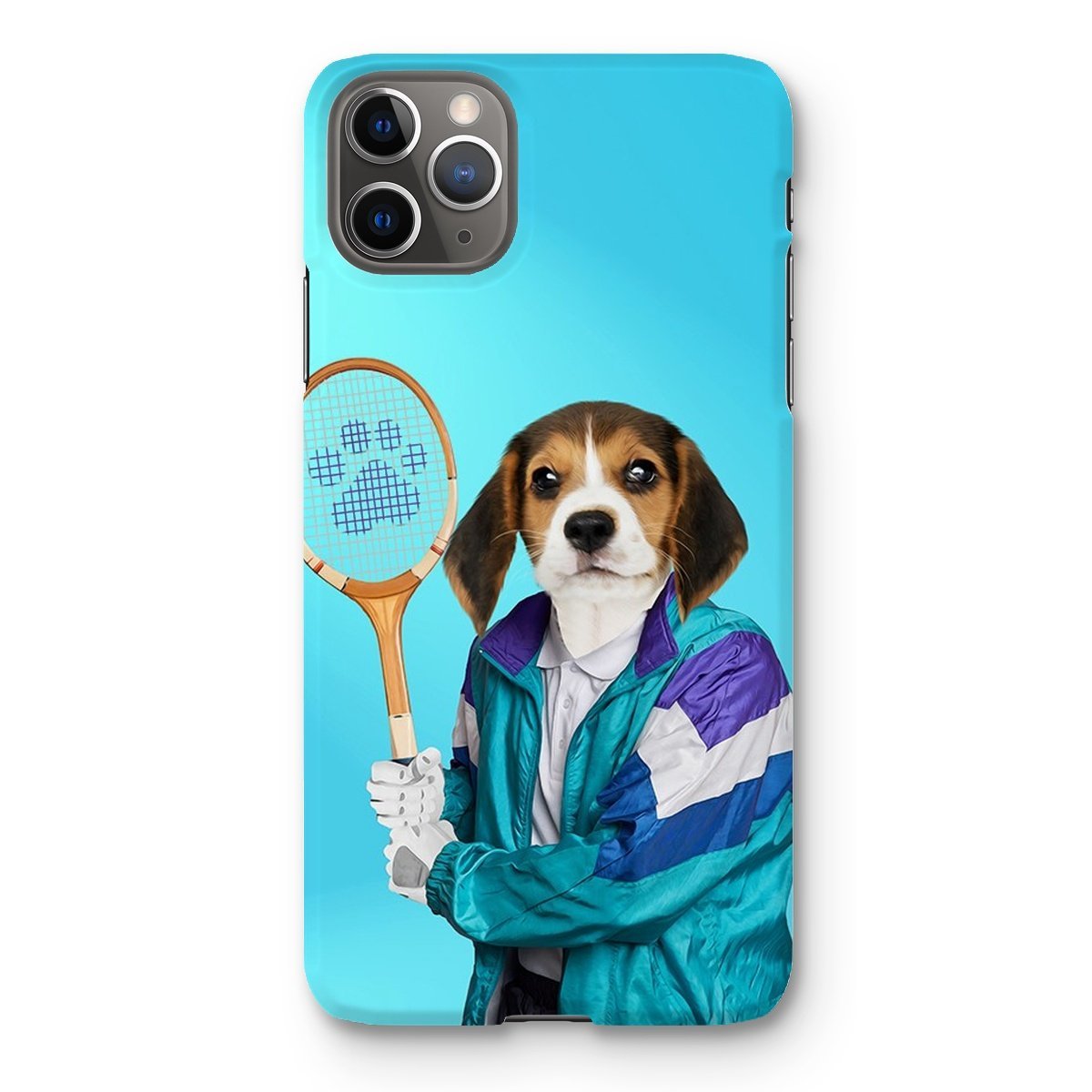Pet Portraits | 80s Tennis Champ: Custom Pet Phone Case | Paw & Glory
