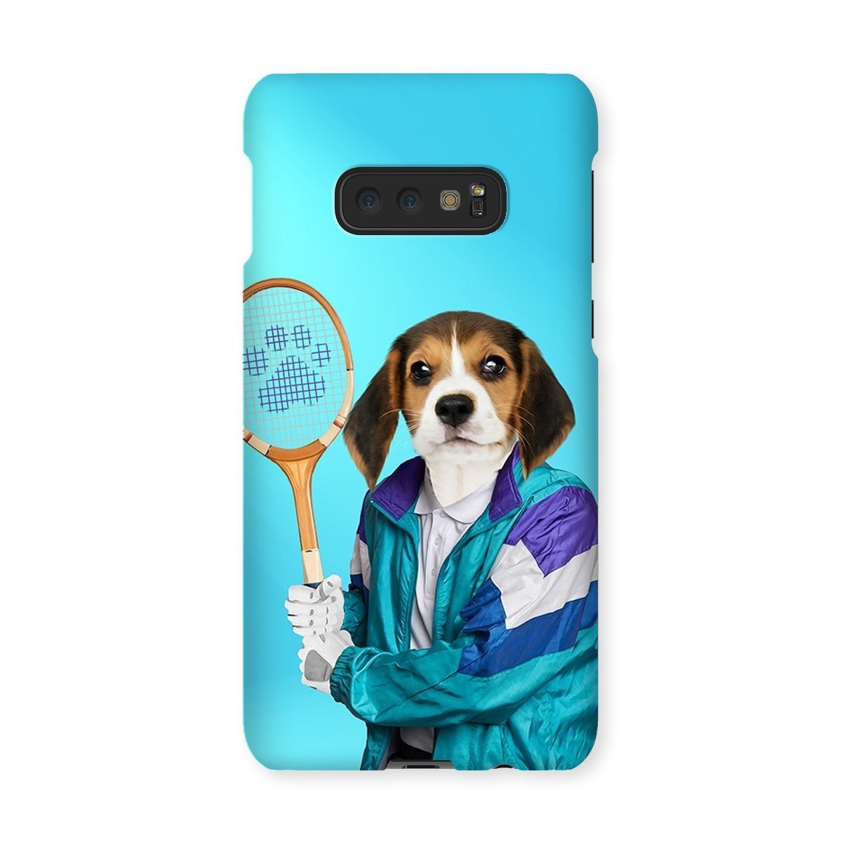 Pet Portraits | 80s Tennis Champ: Custom Pet Phone Case | Paw & Glory