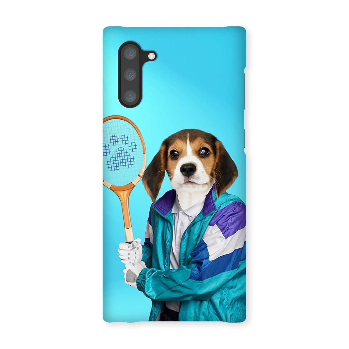 80s Tennis Champ: Custom Pet Phone Case - Paw & Glory - Dog Portraits - Pet Portraits