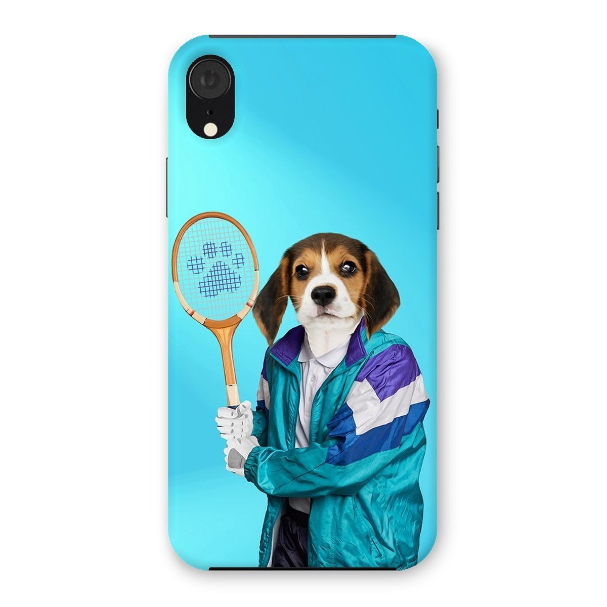 Pet Portraits | 80s Tennis Champ: Custom Pet Phone Case | Paw & Glory