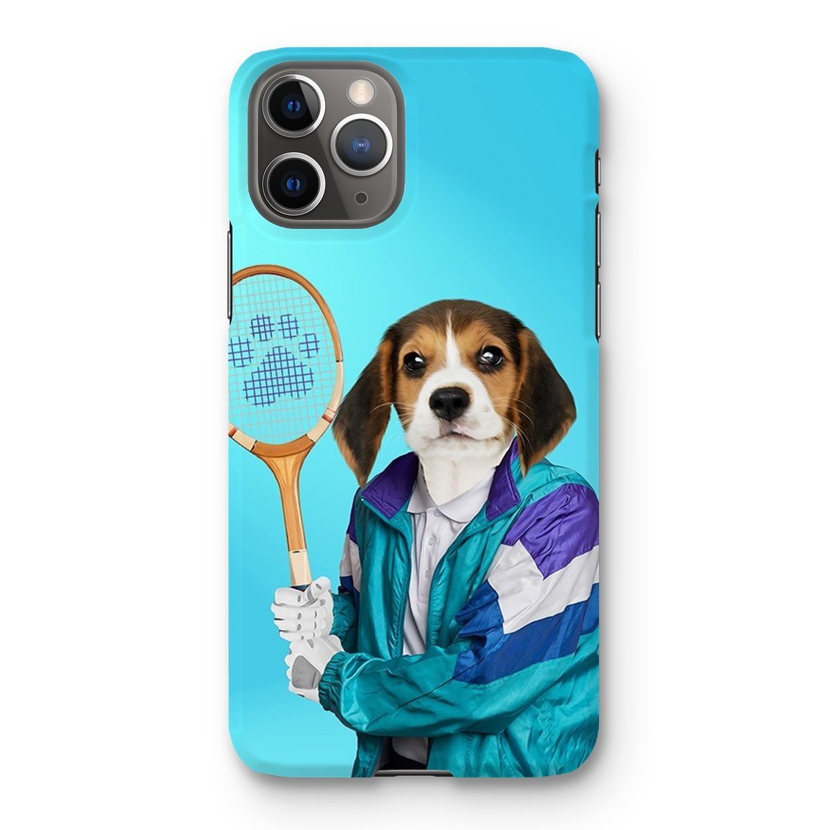 Pet Portraits | 80s Tennis Champ: Custom Pet Phone Case | Paw & Glory