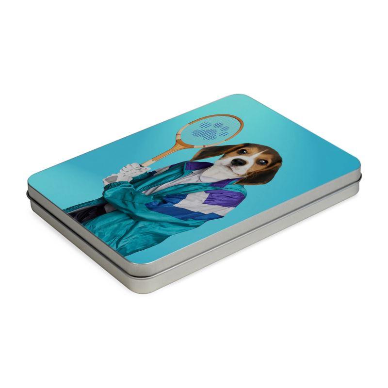 Pet Portraits | 80s Tennis Champ: Custom Pet Puzzle | Paw & Glory