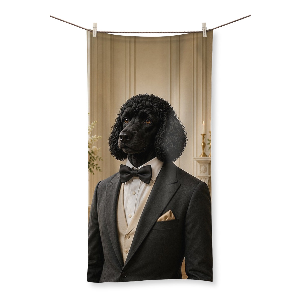 Pet Portraits | Sharp Best Man: Custom Pet Towel | Paw & Glory