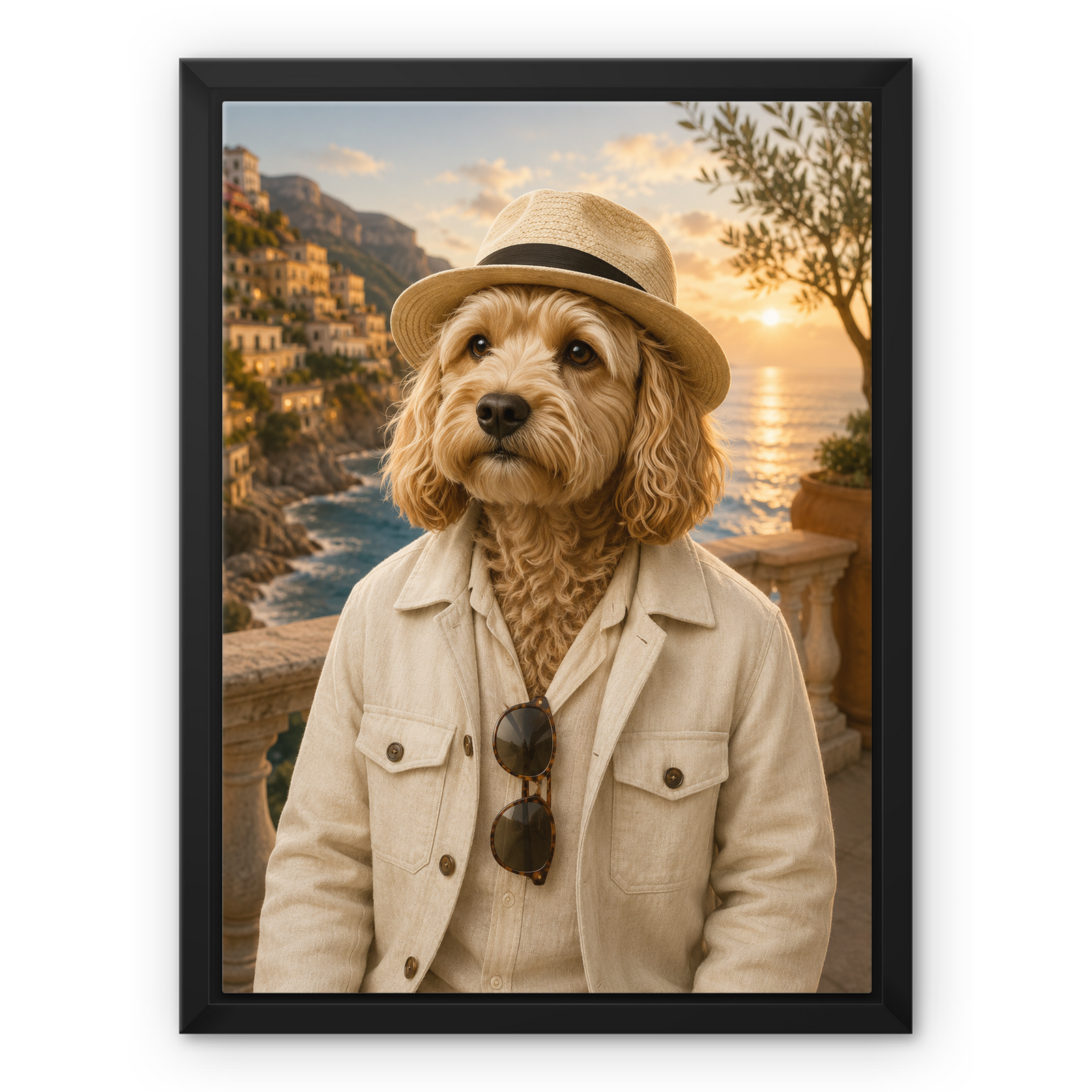 Amalfi Honeymoon Gent: Custom Pet Canvas