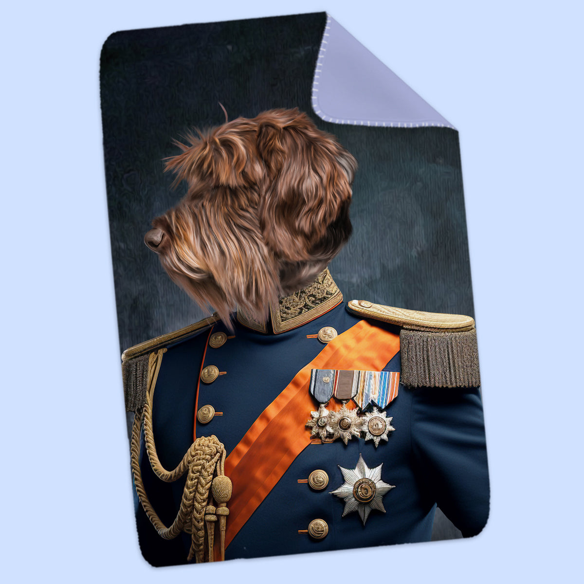 Paw & Glory, pawandglory, Pet Portraits blanket, pet picture on blanket, custom pet blanket, dog photo blanket, blanket with dog on it, dog on blanket, best pet photo blanket