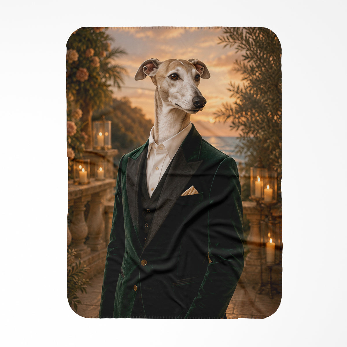 Pet Portraits | The Wedding Guest: Custom Pet Blanket | Paw & Glory