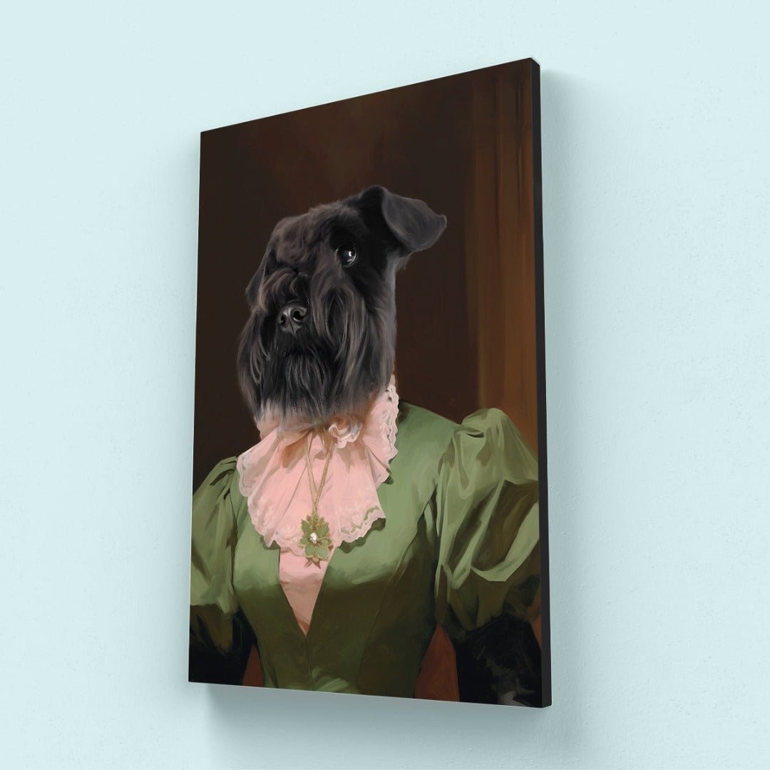 Paw & Glory, paw and glory, victorian dog portrait, dog portrait background colors, dog portraits as humans, dog canvas art, minimal dog art, dog drawing from photo, pet portraits