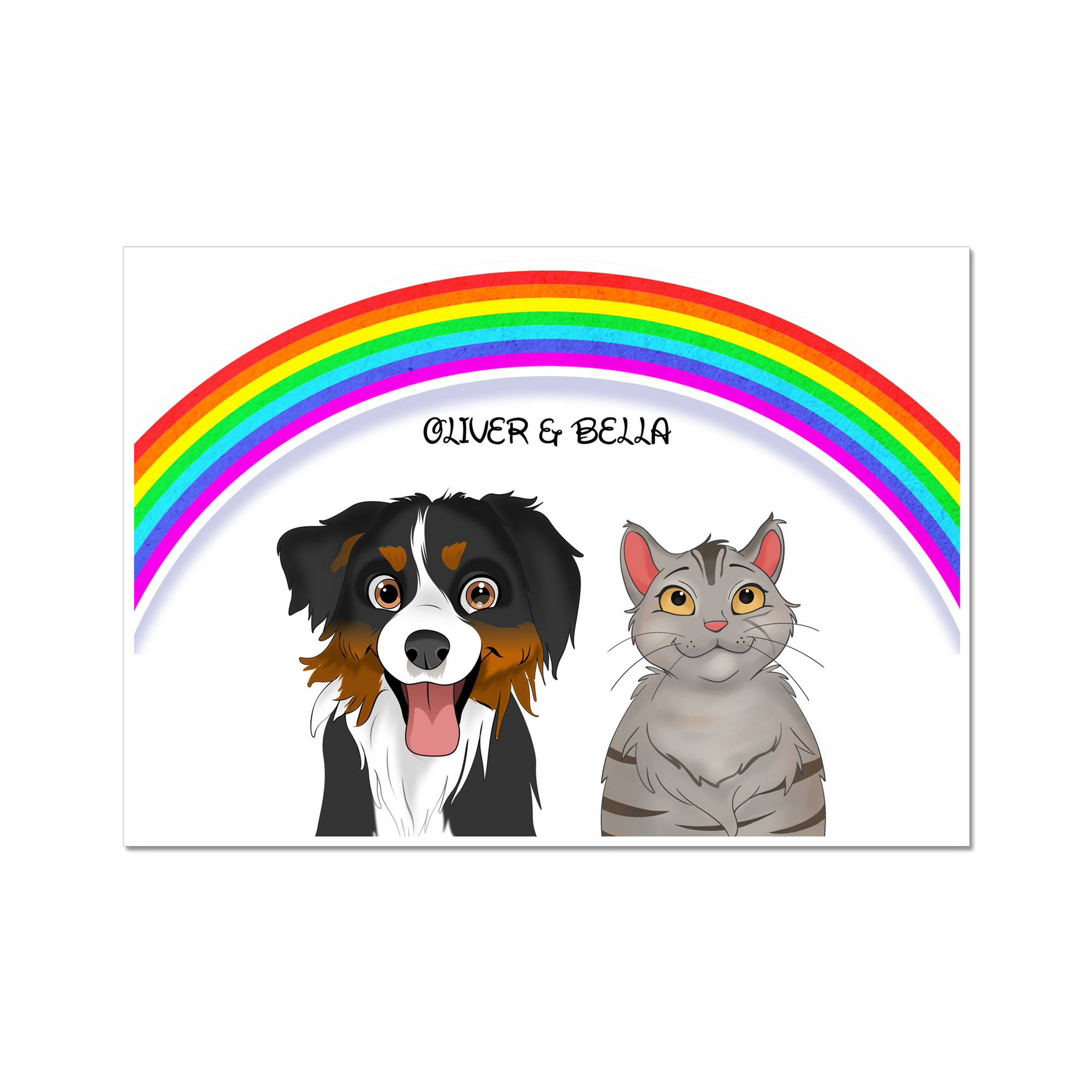 Rainbow: Cartoon Pet Portrait