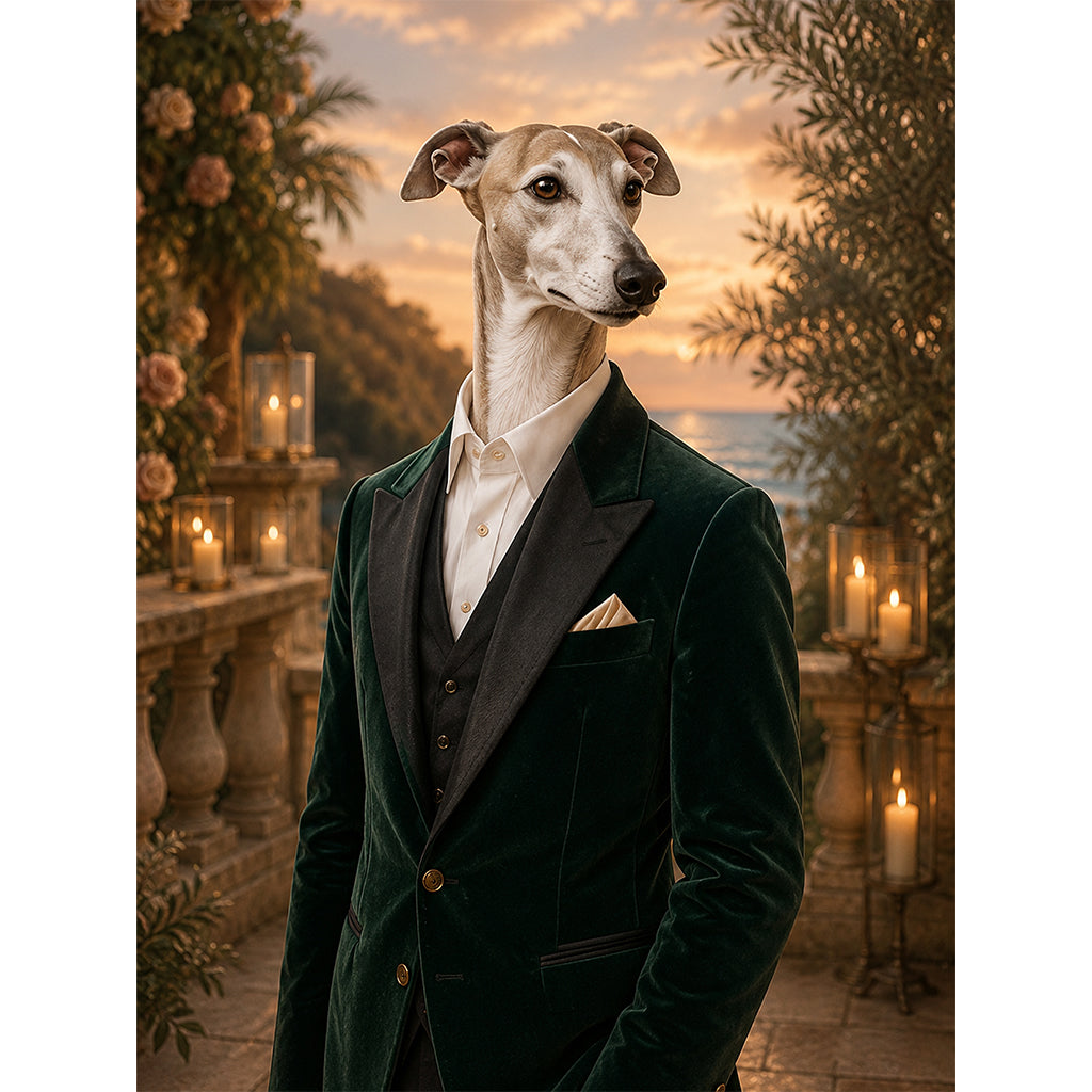 Pet Portraits | The Wedding Guest: Digital Pet Portrait | Paw & Glory